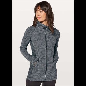 Lululemon Radiant Jacket 
Heathered Core Dark Grey